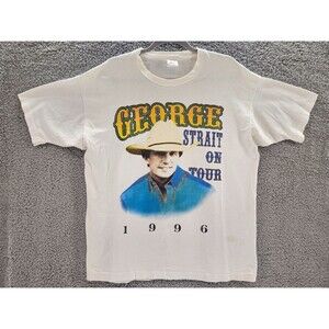 Vintage George Strait Shirt On Tour 4th Annual Country Music Festival 1996